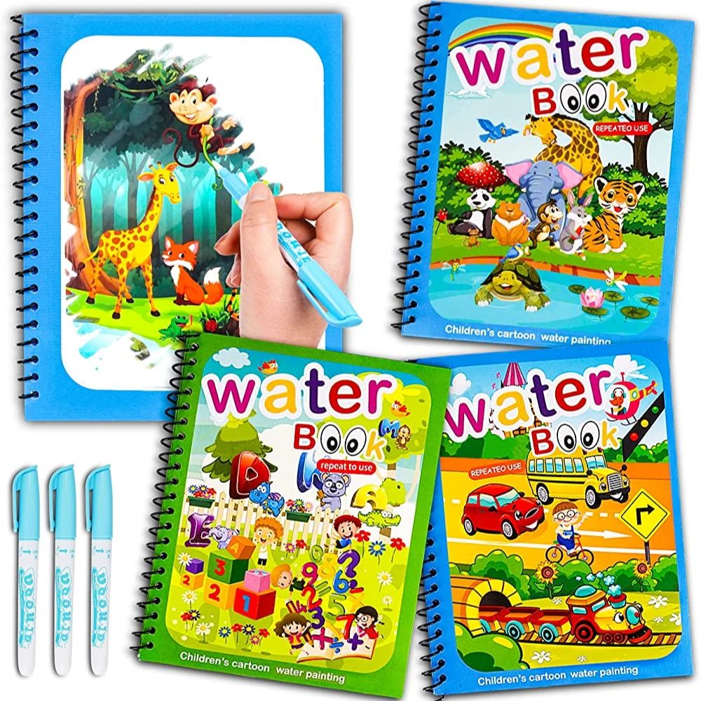 Reusable Water Magic Coloring Book - 1 Chiếc Ma Thuật Sách Nước