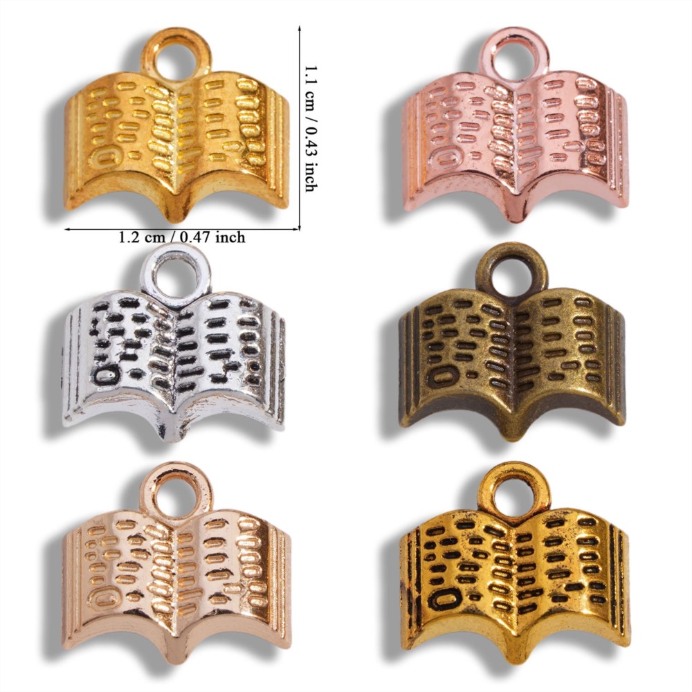 10/20/100pcs Charms Open Book  - đánh giá và giá Stationery Books