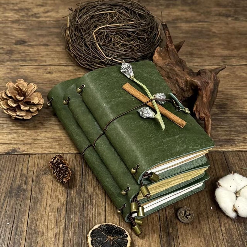 A7 A6 Pueblo Forest Green Fros - đánh giá và giá Vintage Leather Journal Notebook