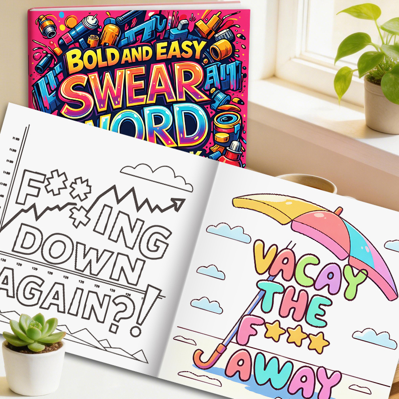 Adult Coloring Book with Witty - đánh giá và giá Adult Coloring Book Stress Relief