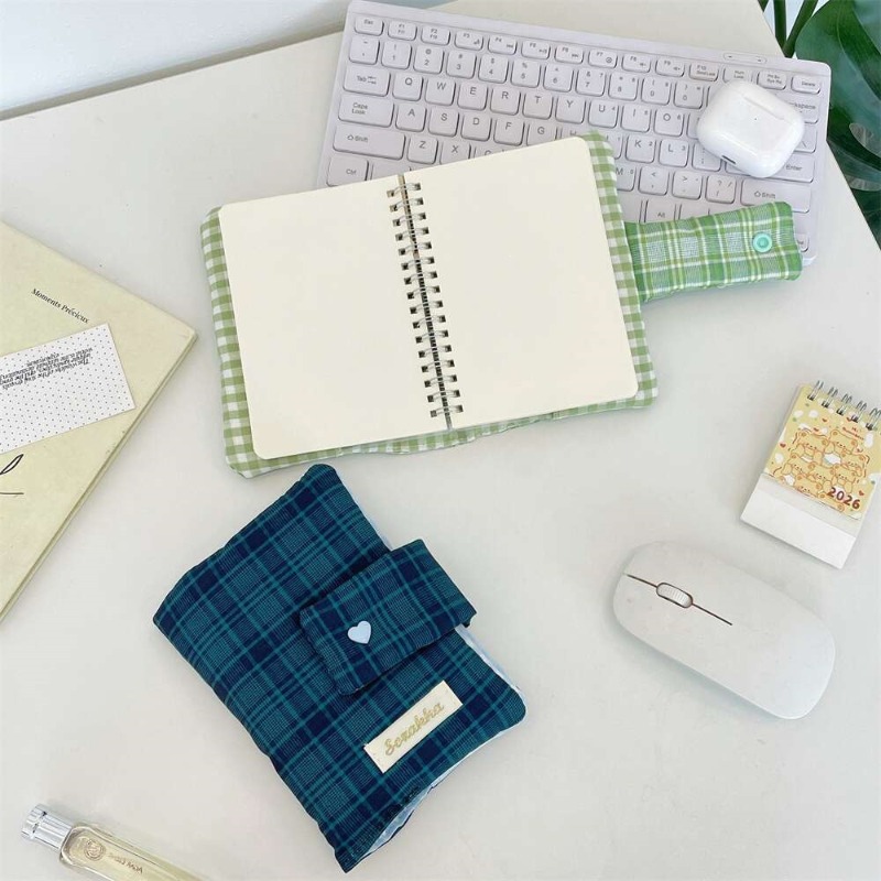Green White Gingham Hand-journ - đánh giá và giá Stationery Books