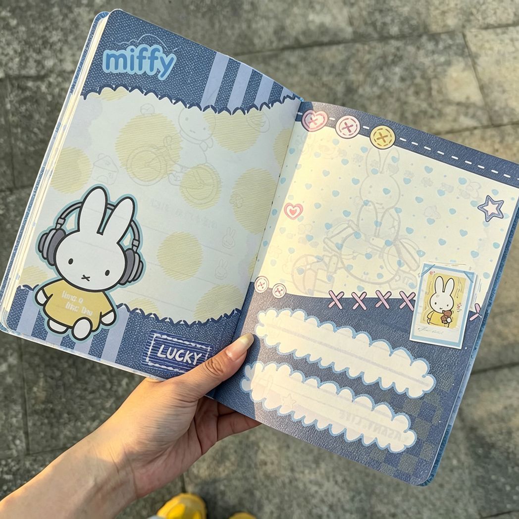 Vintage Denim Miffy Rabbit Lea - đánh giá và giá Vintage Leather Journal Notebook