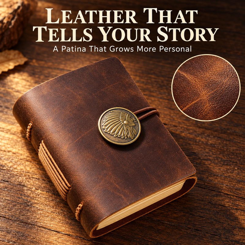 Mini Handmade Leather Traveler - đánh giá và giá Vintage Leather Journal Notebook
