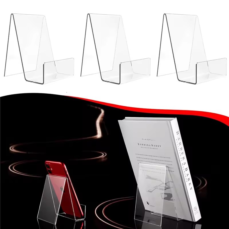 4pcs Clear Adjustable Book Sta - đánh giá và giá Clear Acrylic Book Stand Holder