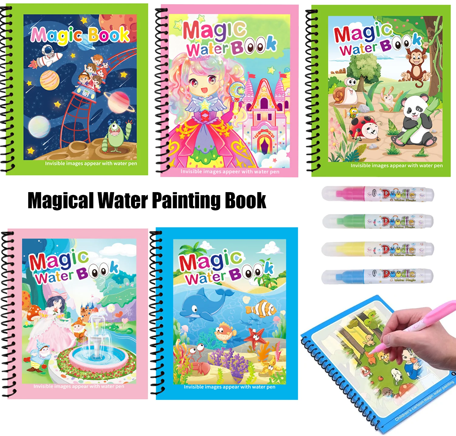Reusable Painting Book Montess - đánh giá và giá Reusable Water Magic Coloring Book