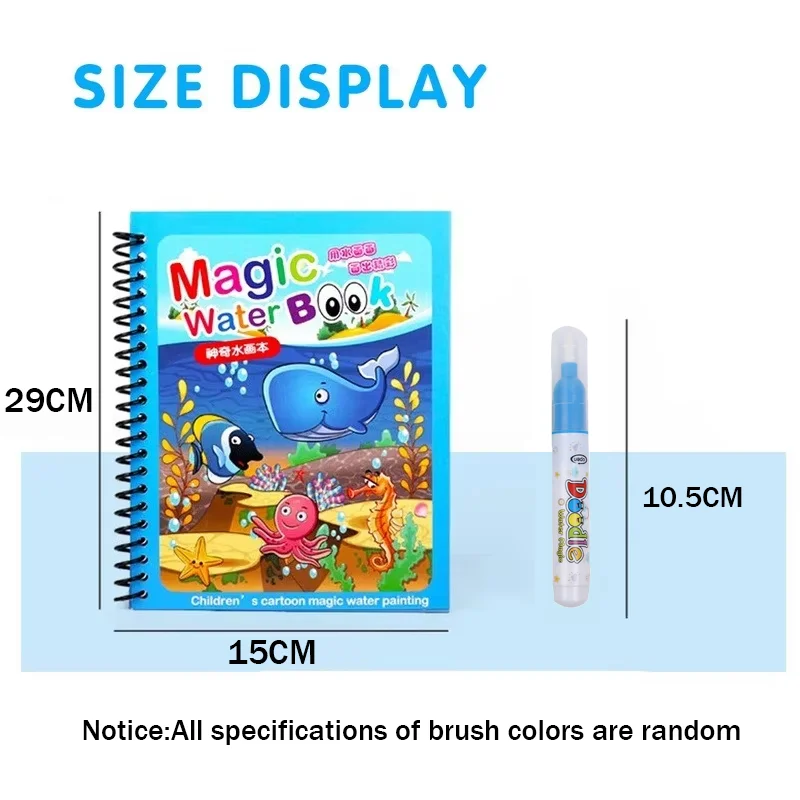 Reusable Painting Book Montess - đánh giá và giá Reusable Water Magic Coloring Book