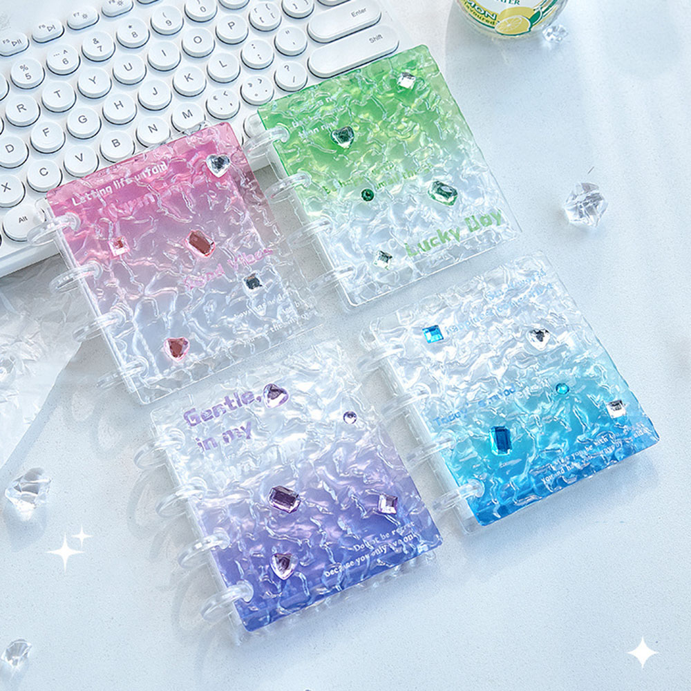 Water Ripple Gradient Acrylic  - đánh giá và giá Kpop Photo Card Binder 3 Inch
