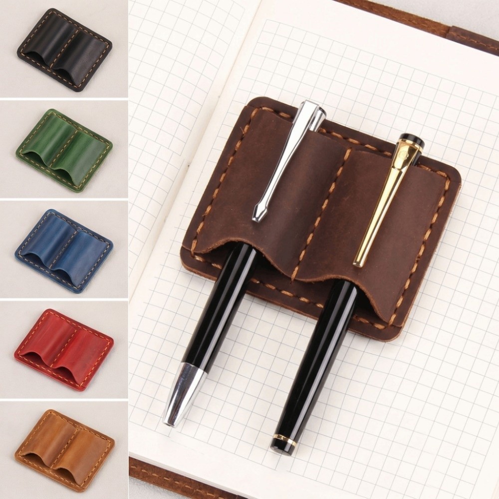 Double Vintage Leather Pen Loo - đánh giá và giá Vintage Leather Journal Notebook